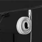 69" Portable Clothes Closet Non-Woven Fabric Wardrobe Double Rod Storage Organizer Black - Image 11
