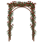 [Same Code 43529880]Beautiful And Practical Garden Arch Dark Brown - Image 12