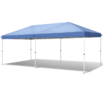 Same Code 24768999 10x20 ft Blue Pop Up Canopy Tent, Instant Folding Shelter with 6 Mesh Panels, 2 Doors & 4 Mesh Windows, 28/22mm Powder Coated Iron Legs, 10x20mm Reinforced Crossbar, 210D Oxford Fabric Outdoor Foldable Canopy with Carry Bag, Without Sandbags - Image 12
