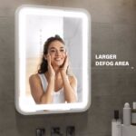 Bathroom Vanity Mirror with Light for Wall Smart LED 32×24 Frame Makeup Mirror for Over Sink Dimmable 3 Colors Temperature[Unable ship on weekends, TK/TEMU only for pickup, only TX10643 warehouse supports GOFO] - Image 4