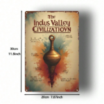CIFbuy 1pc 2D Flat Metal Sign Indus Valley Vintage Retro Poster 8x12 Inch Wall Decor For Home Office Gym Bedroom Power Gif TikTok, TikTok, Self-pickup Logiopics - Image 2