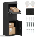 Anti-Theft Package Delivery Box with Code Lock, Galvanized Steel Parcel Drop Box for Outdoor Porch - Image 9