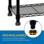 Changeable Assembly Floor Standing Carbon Steel Storage Rack Black - Image 23