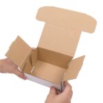 50 Corrugated Paper Boxes 6x4x3" 15.2*10*7.6cm White Outside and Yellow Inside - Image 7