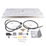 24 x 8-inch Fire Pit Pan Stainless Steel Fire Pit Burner Kit Rectangular Indoor or Outdoor - Image 7