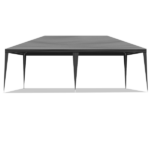 Same Code 74593042 Same Code 39118565 10'x20' Outdoor Party Tent with 6 Removable Sidewalls, Waterproof Canopy Patio Wedding Gazebo, Black - Image 3