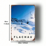 CIFbuy 1pc 2D Flat Metal Sign Austrian Ski Lift Decoration, Durable Metal Plaque For Bars Bedrooms Restaurants Kitchens Home Decor, 8x1 TikTok, TikTok, e For Bars Bedrooms Restaurants Kitchens Home Decor Self-pickup Logiopics - Image 2