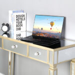 Three Drawers Mirror Table Dressing Table Console Table - Image 21