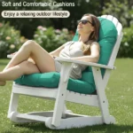 Adirondack Chair Cushion, Rocking Chair Cushion 44x19.4x4 inch, High Weather Resistant Tufted Waterproof Lounge Cushion, Sunscreen and Fade-Resistant - Image 3