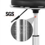 Swivel & Adjustable Height Indoor Stool, Black - Image 5