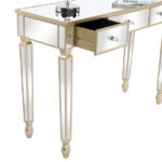 Three Drawers Mirror Table Dressing Table Console Table - Image 8