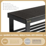 3-Tier Seamless Top Bamboo Shoe Rack - Image 10