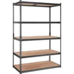 48" L x 24" W x 72" H Heavy Duty Garage Shelves, 5-Tier Adjustable Utility Rack with 2000 lbs Capacity - Image 2