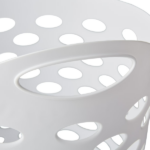 (3 pack) Flexible Round Laundry Hamper, White Plastic (Shipment from Walmart) - Image 3
