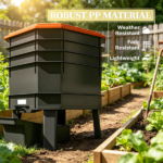 Orange 4-Tray Worm Composter Bin – 7.4 Gal Odor-Free, Leak-Proof Indoor & Outdoor Food Waste Recycling - Image 5