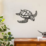 CIFbuy Elegant Metal Sea Turtle Ornament - Unique and Stylish Coastal Decor. As a Beach Theme Wall Art for Kitchen, Bathroom, and Living Room, It Creates a Distinctive Aesthetic in Your Home with Its Sea Tur - Image 4