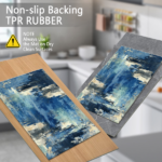 Washable kitchen floor mat set (3 pieces), non-slip long strip floor mat set, kitchen long strip floor mat, hallway/laundry room decorative carpet. - Image 4