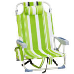 1 Pack Folding Beach Chair with Umbrella, XL Size, 15" Seat Height, Barbie Pink, Steel Spring Chair with Cross Bar, Oxford Cloth, 120kg Capacity - Image 18