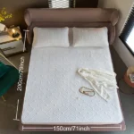 White Quilted Fitted Sheet, Fits Mattress Up to 15" Deep, 2/3-Piece Set, Queen - Image 9