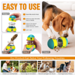 Interactive Dog Treat Ball, Dog Treat Dispenser Toy - Interactive Adjustable Treat Dispensing Dog Puzzle Toy - Mental Stimulation & Slow Feeder for Small, Medium, and Large Breeds - Durable & Fun Boredom Relief Game - Image 4