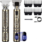 Small LCD Screen Display Professional Men Cordless Hair Clippers Beard Trimmer Cutting Machine Kit (US Logistics For USPS/DHL/Fedex/UPS. No designated logistics accepted TK/TMEU only For self-pickup - Image 4