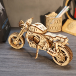 3D Wooden Puzzle Motorcycle Model Kits To Build Wooden Construction Handmade Craft Unique Gift Christmas - Image 2