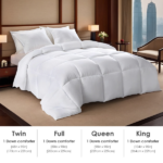 White all-season comforter, plus size, checkered quilting, suitable for luxury hotel bedrooms and guesthouses, soft and skin-friendly comforter insert, suitable for all seasons, simple bohemian style, perfect Christmas gift. - Image 6