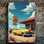 CIFbuy 1pc Vintage Metal Sign 8x12 Inch, Rustic Classic" Classic Car Gas Station Wall Plaque, Plaque, Waterproof Rustproof Retro Auto Garage De Inch, Rustic ClaikTok, Inch, Rustic ClaikTok, t Self-pickup Logiopics - Image 3