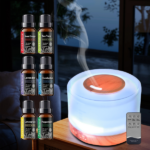 500ml Aromatherapy Essential Oil Diffuser Set with 6 Therapeutic Oils, 7 Color Changing LED Lights, Ultrasonic Cool Mist, Auto Shut-Off, Quiet Operation Perfect for Home, Bedroom, Yoga - Image 15