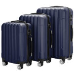 3-in-1 Multifunctional Large Capacity Traveling Storage Suitcase Luggage Set Navy Blue - Image 4