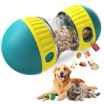 Interactive Dog Treat Ball, Dog Treat Dispenser Toy - Interactive Adjustable Treat Dispensing Dog Puzzle Toy - Mental Stimulation & Slow Feeder for Small, Medium, and Large Breeds - Durable & Fun Boredom Relief Game