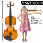Do Not Sell on AmazonFull Size 4/4 Violin Set for Adults Beginners Students with Hard Case,Violin Bow,Shoulder Rest,Rosin,Extra Strings and Sordine - Image 9
