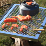 Rotating Campfire Grill,Fire Pit Grill,Heavy Duty Steel Grill,360° Adjustable Open Fire Outdoor Cooking Equipment,Portable Camping Fire Grill for Camping Outdoor Barbecue - Image 6