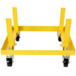 750lbs Rolling Engine Stand,Adjustable Width And Length, with 2pcs Buckle Straps,Yellow--Self-pickup is not supported - Image 5