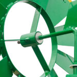 8FT Weather Resistant Yard Garden Windmill Green - Image 15