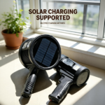 "Rechargeable Spotlight, Super Bright Spotlight Flashlight, Long Running Spot Light Searchlight, Outdoor Handheld LED Flashlight High Lumens with Solar Panels for Hunting Camping Boat " - Image 7