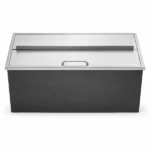 Drop-In Ice Chest, Stainless Steel Ice Storage Box with Sliding Lid and Drain Hose, Ice Bin for Chilled Wine, Beer, Beverage (36 x 18 x 14 Inches) - Image 5