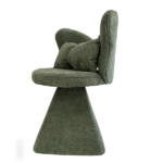 Vanity Chair with Butterfly Back,Swivel Accent Chair Dining Chairs,Makeup Stool for Bedroom Dressing Table,Suitable for Living Room,Dining Room,Study,Recreational Areas Green - Image 5