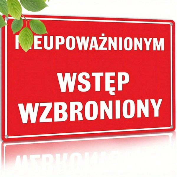7ccc1923-51ab-4a68-94d8-86b25a723749.png CIFbuy 1pc Vintage Metal No Trespassing Sign 8x12 Inch" Funny Retro No Entry Prohibited Warning Plaque, Prohibited Warning Plaque, Durable Red/White High Security 8x12 InikTok, 8x12 InikTok, t Self-pickup Logiopics - Image 1