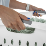 (2 pack) Extra Large 2.7 Bushel Plastic Laundry Basket with 2 Carry Handles, White, Adult (Shipment from Walmart) - Image 5