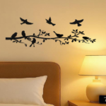 CIFbuy Modern 5-Piece iron Bird Wall Art Set Rustproof Waterproof Living Room Bedroom Patio Garden Durable Indoor Outdoor Home Décor Unique Housewarming Wedding Birthday Gift (TikTok, temu pick-up service) - Image 2