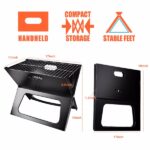 Portable BBQ Barbecue Grill Foldable Charcoal Grill Camping Garden Outdoor Travel - Image 14