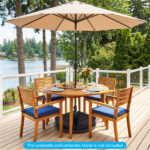 2-Pack 90lbs Patio Umbrella Base Sandbags 900D Oxford Weatherproof Weight Bags for Offset Cantilever Umbrella - Image 10