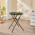 31" Round High-Top Folding Table, Black (Shipment from Walmart) - Image 5
