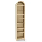 8-Tier Arched Dome Display Rack Particleboard Melamine-Faced Bookshelf 15.75*11.81*70in Oak - Image 3