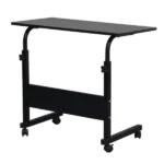 Rolling Desk Adjustable Height Side Table P2 Chipboard Steel Black 31.5x15.75in (Shipment from Walmart) - Image 3