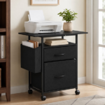 File Cabinets, Storage Cabinets for Hanging Files Letter/Legal/F4/A4 Size, Black - Image 4