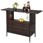Modern Stylish And Beautiful Bar Table Brown Gradient - Image 21