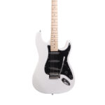 GST Stylish Electric Guitar Kit with Black Pickguard White - Image 3