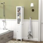 66.92" Tall Bathroom Storage Cabinet with Adjustable Shelves,1 Doors Freestanding Cabinet with Anti-Tip, Open compartments, for Home, Small Spaces, Bathroom,Kitchen, Living Room, White - Image 11